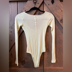 Chic Cream Long Sleeve Bodysuit